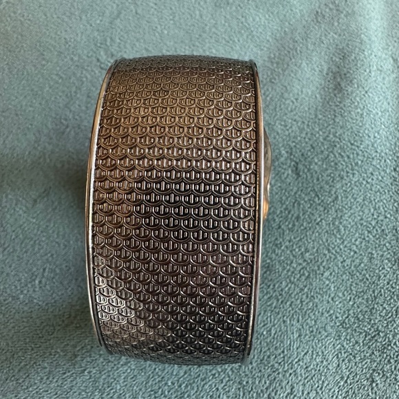 Silver Chunky Cuff Bracelet Owl Park Lane - Picture 2 of 8